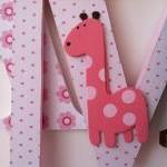 Giraffe Themed Wooden Letters